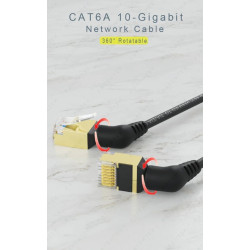 Premium Cat 6A Ethernet Cable – 10Gbps Speed & 500MHz Bandwidth for Gaming and Streaming