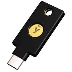 YubiKey 5C NFC - 终极安全密钥，支持 USB-C 和 NFC 身份验证